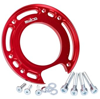 Adapterplatte Swiing MVT Zündung rot eloxiert für Puch, Sachs, Zündapp