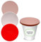 HAPPY LIDS - 3 x Lids for UK Supermarket Yoghurt Pots | Airtight Seal | Food Safe | Reusable and BPA Free Silicone | For 9.5cm diameter pots | Fridge & Dishwasher Safe
