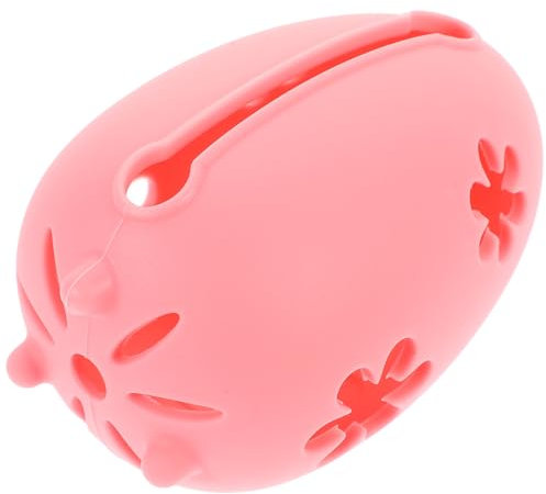 SOLUSTRE Makeup Sponge Box Breathable Silicone Powder Puff Holder Portable Pink Cosmetic Sponge Storage Organizer for Travel and Daily Use