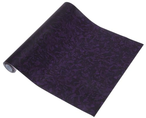 A ABSOPRO Autofolie Violett Matt 1PC Für Auto Motorrad Selbstklebend | 30x150cm, Material PET, Dicke 5.5mil, Muster Blumen, Carbon, Wasserbeständig, Hochtemperaturbeständig, Kratzfest, Flexibel