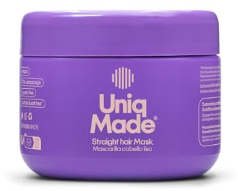 UNIQ MADE – Masque Capillaire Lissant 250 ml | Soin Professionnel pour Cheveux Raides | Hydratation Intense & Brillance Durable | Masque Nourrissant Anti-Frisottis | Format Crème Facile à Appliquer