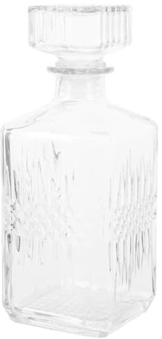 Cabilock Carafe à Vin Verre Transparent Pour Décanter Le Vin Rouge Avec Couvercle Récipient Pour