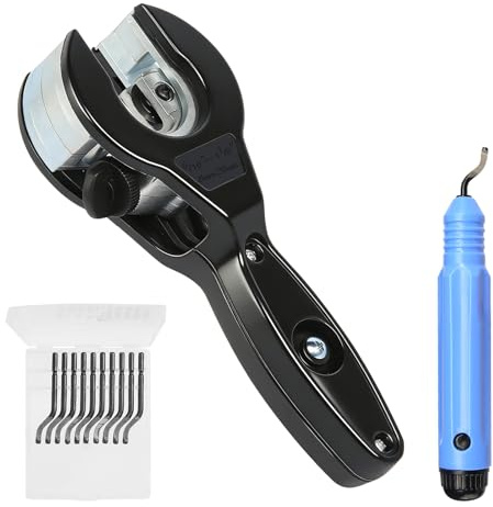 8-29mm Rohrschneider Set, Ratsche Rohrabschneider Edelstahl Set Vielseitiger Rohrabschneider mit Entgratwerkzeugen, Kupferrohr Schneider Rohrtrenner für Kupfer Aluminium Kunststoff