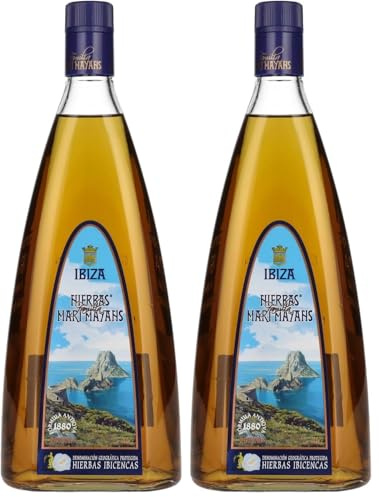 Mari mayans hierbas ibic encas Liqueur (1 x 1 l) (Lot de 2)
