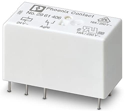 PHOENIX CONTACT REL-MR-24AC/21HC Steckbares Miniaturleistungsrelais mit Leistungskontakt für Hohe Dauerströme, 1 Wechsler, 24 V AC Eingangsspannung, 10 Stück