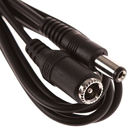 CDL Micro 3 Metres DC Jack 5.5mm x 2.1mm Power Male to Female M-F Extension Cable for CCTV - Black