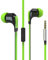 Vivanco Talk In-Ear Stereo Headset mit Mikrofon, Kopfhörer, Ohrhörer für Smartphone, Handy, MP3-Player, mit Fernbedienung und 3,5 mm Klinkenstecker grün