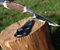 Maximtac Trachtenmesser Jagdnicker mit Hirschhorn Griff, Lederscheide Klingenlänge 100mm gesamt 230mm, Handarbeit Hochpoliert, Rasierschärfe