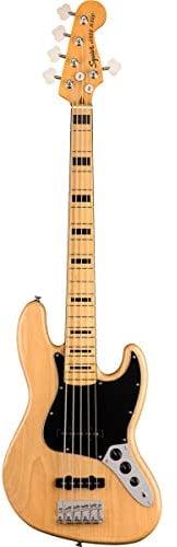 Squier Classic Vibe 70s - Bajo jazz de 5 cuerdas, natural, diapasón de arce
