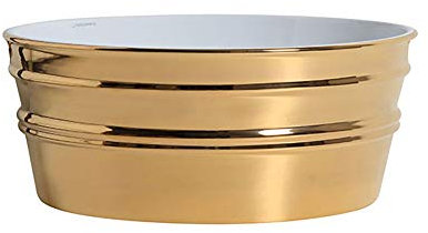 Tinozza Oval Aufsatzwaschtisch Aufsatzwaschtisch Aufsatzwaschtisch Aufsatzwaschtisch Aufsatzwaschtisch Aufsatzwaschtisch Aufsatzwaschtisch Keramik Glanz Gold - Made in It