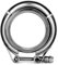 Flanschen Abgasschellen Kit, 2,5 Zoll Turbo Abgasrohr Edelstahl V-Band Clamp 2-tlg. Flansch Kit