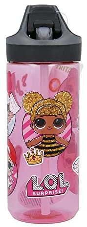 LOL SURPRISE 13996 Botella cantimplora tritan Premium de Rock On, Acrylic, 5.3 Cubic_Centimeters, Schwarz