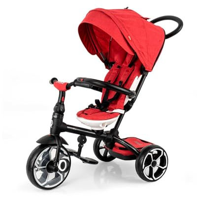 QPLAY - Prime Evolution 3 in 1 Dreirad, Farbe Rot, QP100.05