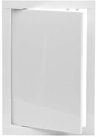 Panel de acceso de 20 x 30 cm, placa de apertura blanca con solapa - fontanería, electricidad, panel de acceso de pared de alarma para paneles de yeso, cerradura de puerta de caja, pestillo de puerta
