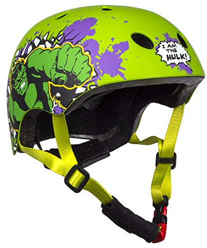 Disney Jungen Hulk Skaterhelm, Mehrfarbig, M