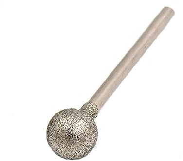 Powertool - Fraises rotatives, avec revêtement diamanté, outils rotatifs pour fraises à suspendre, machines à graver, verre, carrelage, sculpture, enlèvement de matériaux (5 pièces - 3 x 8 mm), argent