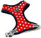 HUGO & HUDSON Hundegeschirr, kein Ziehen, verstellbare Hinterschnalle, Roter Stern, XS