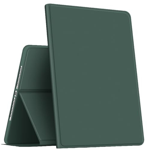 VAGHVEO Coque pour iPad Mini/Mini 2/Mini 3 7.9 Étui Housse Cuir PU Antichoc Léger Flexible Smart Case (Réveil/Sommeil Automatique) Cover Arrière TPU Souple pour Apple 7,9 Pouces Mini 2 3, Vert Foncé