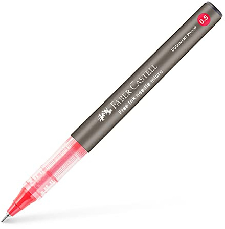 Faber-Castell Tintenroller Free Ink Needle 0,5 rot