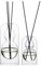 Empty Glass Fragrance Reed Diffuser Bottles,for Essential Oil, with 16pcs Black Reed Sticks,Minimalist Decor,2pcs/Set.
