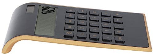 Schreibtischrechner Kompakter Solarrechner für Finanzfunktionen für Office Home(Black)