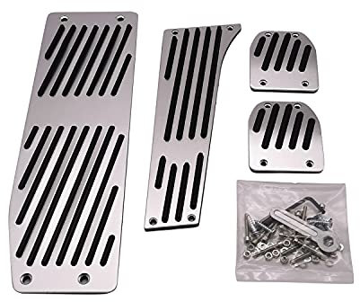 TAKPART Fußpedal Pedalauflagen Pedale Fußpedal Aluminiumlegierung Pedalset Bremspedal für X1 E30 E36 E87 E46 E90 E91 E92 E93