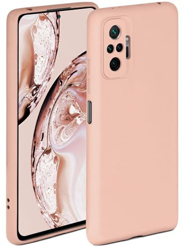 ONEFLOW Soft Case für Redmi Note 10 Pro Hülle aus Silikon mit Kameraschutz, Silikonhülle mit erhöhtem Schutz fürs Display, Backcover Schutzhülle, weiche Handyhülle, Rosa