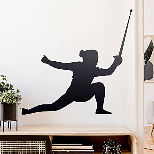 Fechten Degen Fechter Wandtattoo Wandaufkleber Wall Sticker - Dekoration, Küche, Wohnzimmer, Schlafzimmer, Badezimmer