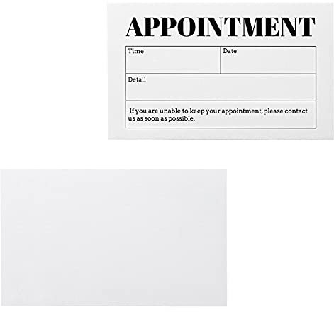 ITZAMNA Appointment Card 100 Business design Client Appointment Card Salon Appointment Card Makeup Artist Hair Stylist Nail Artist Beauty Care…