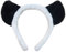 DAISHIAO Niedlicher Plüsch-Haarreifen mit Panda-Ohren, Kopfbedeckung, flauschiges Stirnband, niedlicher Kopfschmuck, Anime-Kostüm, Cosplay-Zubehör