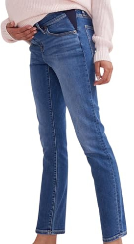 HATCH Slim Maternity Denim Jeans, Low Rise, Slim Fit & Stretchy Under The Belly Design for Pregnancy & Beyond, Light Wash, 28 Inseam, Size 34