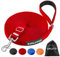 Training Lead for Dogs 10m/32ft Adjustable Long Line Dog Lead for Puppy Medium Large Dogs with Padded Handle & Storage Bag (Red)