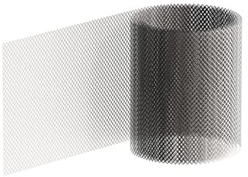 Sarei 4000749 Alu-Natur Multischutzgitter | 120 mm x 5 m | Maschenweite 4 x 3 mm | Stärke ca. 0,8 mm | m Schutz vor Insekten und Kleintieren | Lüftungsprofil | Made in Germany