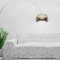 Byour3 - Sofabezug 100% Reine Baumwolle 2 3 4 Sitzer Sofa Cover Sofaüberwurf Auch Für Ecksofa L U Form Sofa-Couch Abdeckung Alles Couchbezug Abwaschbar Beständig (Weiß Grau, 1 Sitzer)