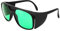 Leapiture LED-Growroom-Brille, UV-Schutz, Augenschutz, LED-beleuchtete grüne Linsen, Indoor-Hydroponik-Growroom-Brille mit Brillenetui