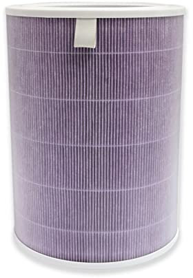 PUREBURG M8R-FLH Replacement Filter Compatible with Xiaomi Mi Air Purifier 3C 3H 3, 2C 2H 2S, Pro Air Purifier, H13 HEPA 4-Stage Filtration Activated carbon Air Clean Dust VOCs