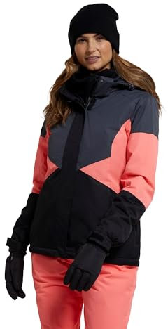 Mountain Warehouse Moon Damen-Skijacke - Schneedicht, Mikrofaser-Isolierung, winddichte Winterjacke, warm, verstellbare Kapuze - Ski-Bekleidung für den Snowboard-Urlaub Rosa Diva 38
