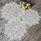 3 PCS Elegant Doyleys,Crocheted Lace Doilies,Round Placemats,Decorative placemats, lace placemats for Cup, Drink, Bowl, Pot, Plate