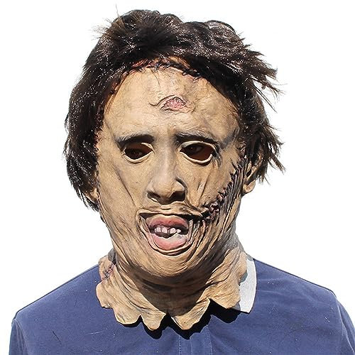Texas Chain Saw Massacre Latex Mask Horror Headgear for Halloween Carnival Costume Party Props