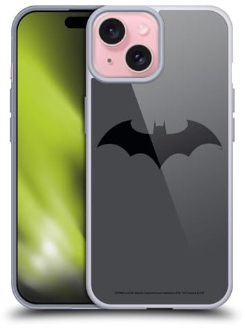 Head Case Designs Officially Licensed Batman DC Comics Hush Logos Gel Case [Military Grade Protection] Compatible With Apple iPhone 15