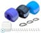 Duffy The Brand® Jaw Trainer, Pack of 3 Jaw Exerciser for Jawline Shaper Facial Toner Chin Face Exercise - Build & Chisel Your Jawline Jawz Includes Extra Biting Strips & 3 Necklaces