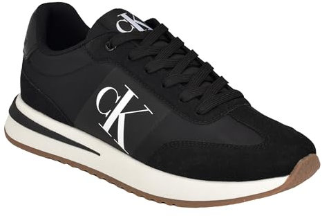 Calvin Klein Pezrand Herren-Sneaker, Schwarz/Weiß 001, 46 EU