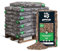 GALAMIO Kiefernrinde Kiefernmulch Rindenmulch Rinde Mulch Garten Dekor Pinus Sylvestris Natur Wald Kiefer Fein 10-20mm 60l x 26 Sack 1.560l / 1 Palette Paligo