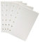 Moterm A7/Taschenplaner-Einsatz, 4er-Pack Binder Notizbücher Organizer Nachfüllpapier, 3,25 x 4,85 Zoll, 100 g/m² dickes Papier (A7/Pocket, Gitter)
