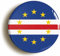 Cape Verde National Flag Fridge Magnet (Circular 2inch / 50mm Diameter)