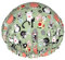 Rich&Rabbit Cartoon Cats Print Shower Cap for Women Stretchy Reusable Leakproof Double Layer