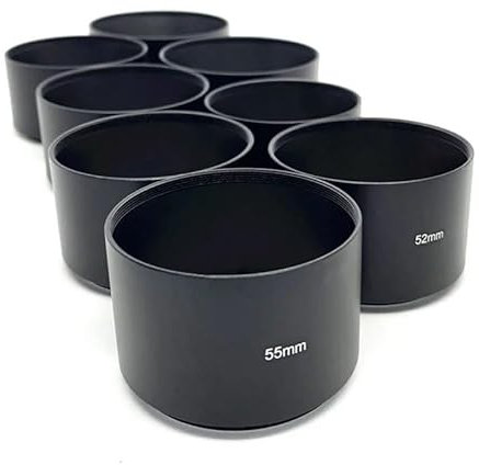 40,5 mm 46 mm 49 mm 52 mm 55 mm 58 mm 62 mm 67 mm 72 mm 77 mm Parasol de Metal Largo for Lente de cámara(67mm)