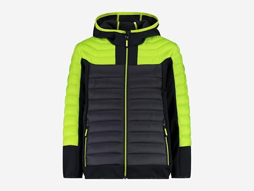CMP Hybridjacke für Kinder mit fester Kapuze, Uni, für Kinder und Jugendliche