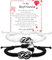 Miss Chipmunk Matching Bracelets Couples Bracelets Adjustable Rope Bracelets for Couples Christmas Anniversary Valentines Gifts for Him HerBoyfriend Girlfriend Lovers Husband Wife (To My Boyfriend)