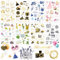 DPKOW 24 Blatt Neujahr Sticker Set, 2025 Silvester Sticker Aufkleber Frohes neues Jahr Sticker zur Scrapbook Bullet Journal Fotoalbum, Neujahr Aufkleber zur Basteln Geschenke Silvester Deko